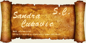Sandra Čupović vizit kartica